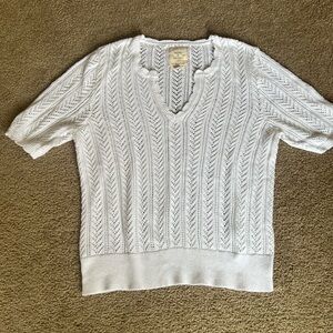 Women's White Knit Sweater